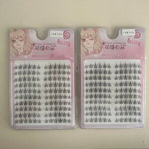 eyelash extensions small clusters x2